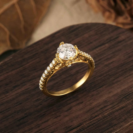 Dazzling Moissanite Peekaboo Ring - GemsMagic - GemsMagic