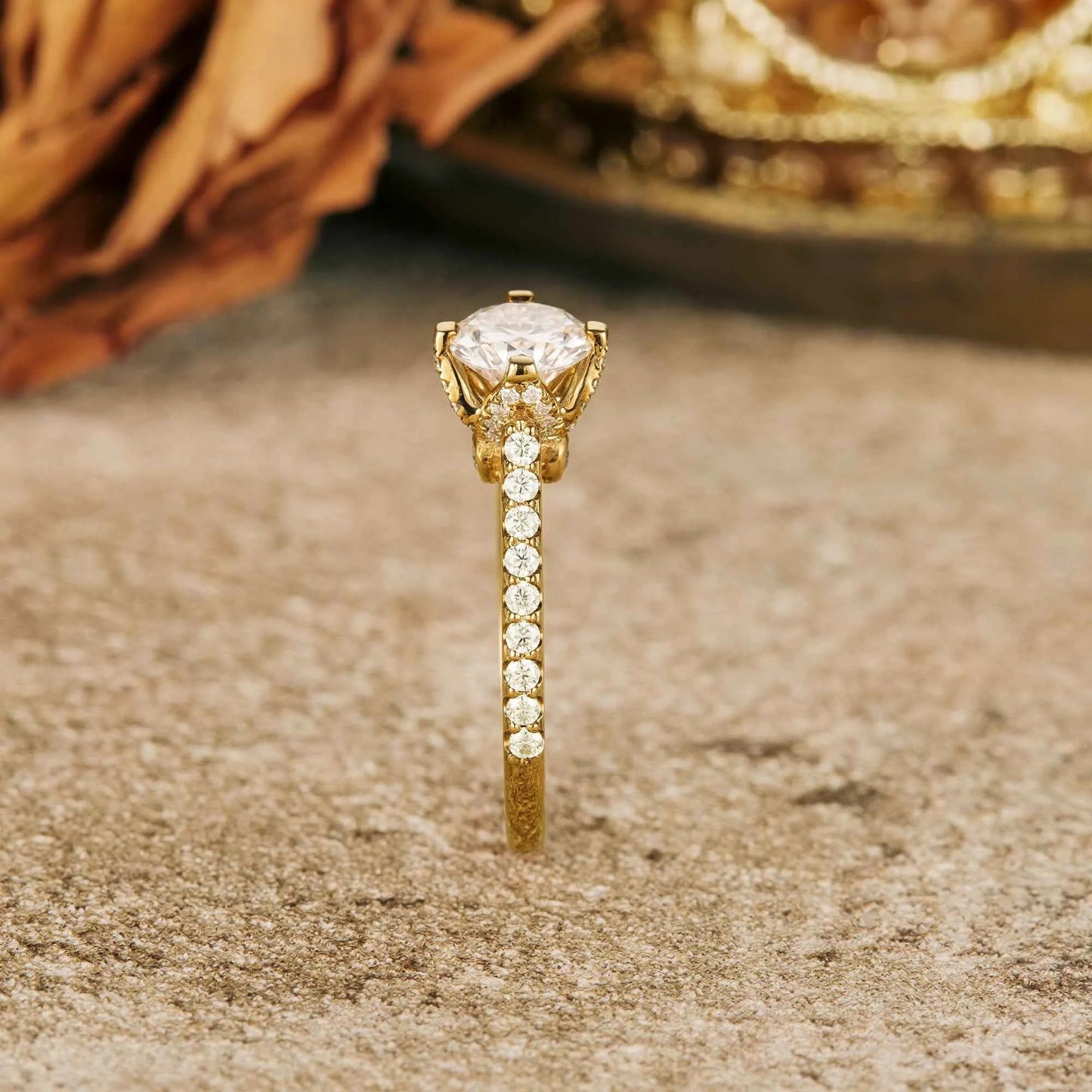 Dazzling Moissanite Peekaboo Ring - GemsMagic - GemsMagic