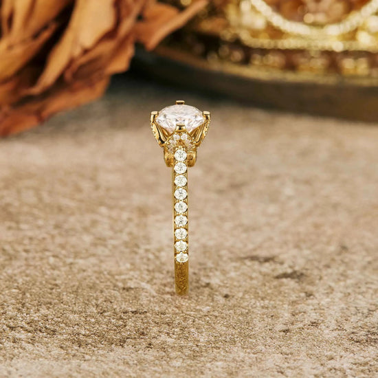 Dazzling Moissanite Peekaboo Ring - GemsMagic - GemsMagic