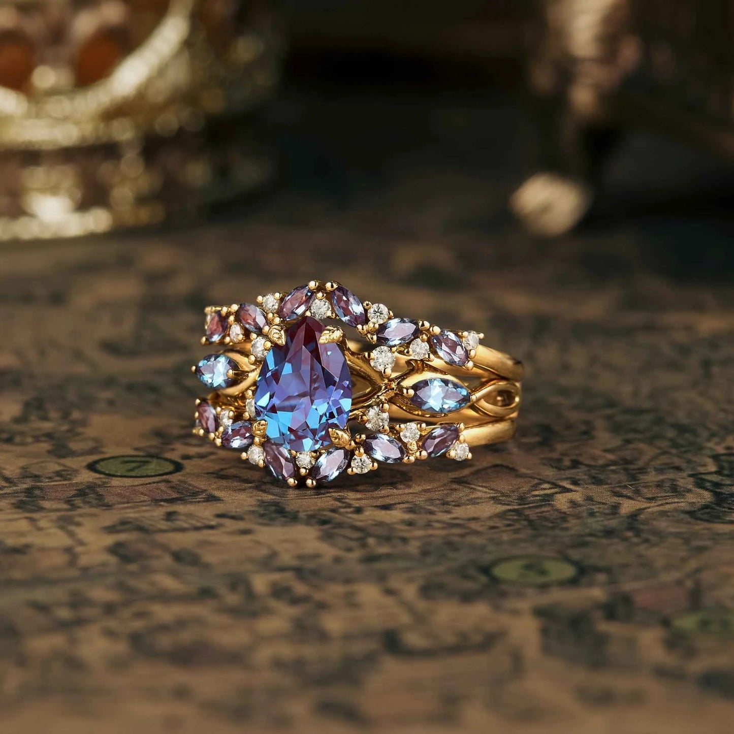 Exclusive Ring Set for Alexandrite Lovers - GemsMagic - GemsMagic