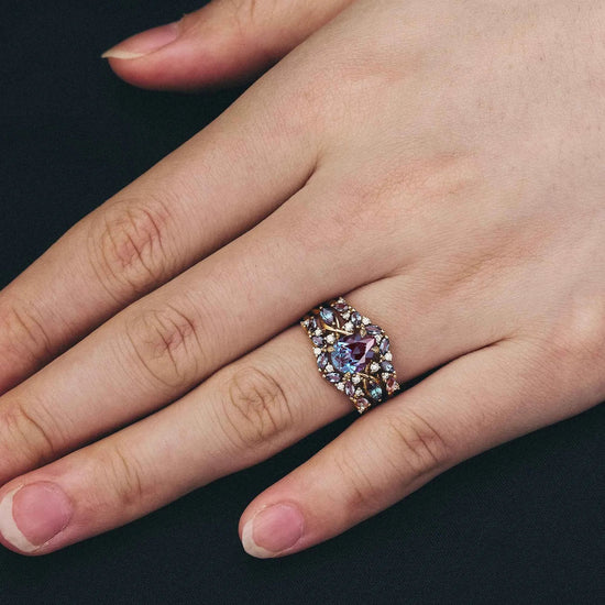 Exclusive Ring Set for Alexandrite Lovers - GemsMagic - GemsMagic