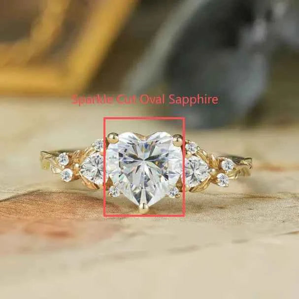 Custom Sparkle Cut Sapphire Engagement Ring For Jessica Evoy