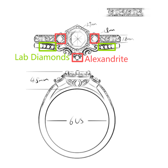 Custom Bridal Ring Set For Katie Bengtson