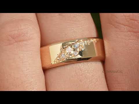 Load and play video in Gallery viewer, Unique Opal And Alexandrite Men&amp;#39;s Ring
