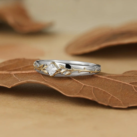 Princess Cut Moissanite Men's Ring - Victor - GemsMagic