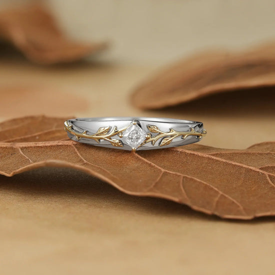 Princess Cut Moissanite Men's Ring - Victor - GemsMagic