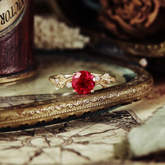Ruby Engagement Ring - Ace - GemsMagic