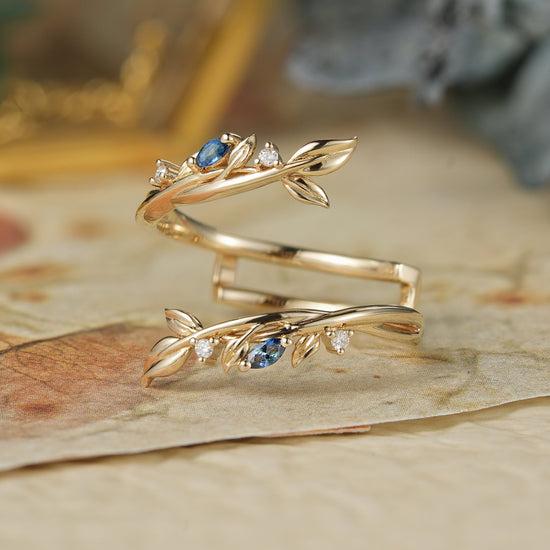Sapphire Enhancer Wedding Band - Elodie - GemsMagic