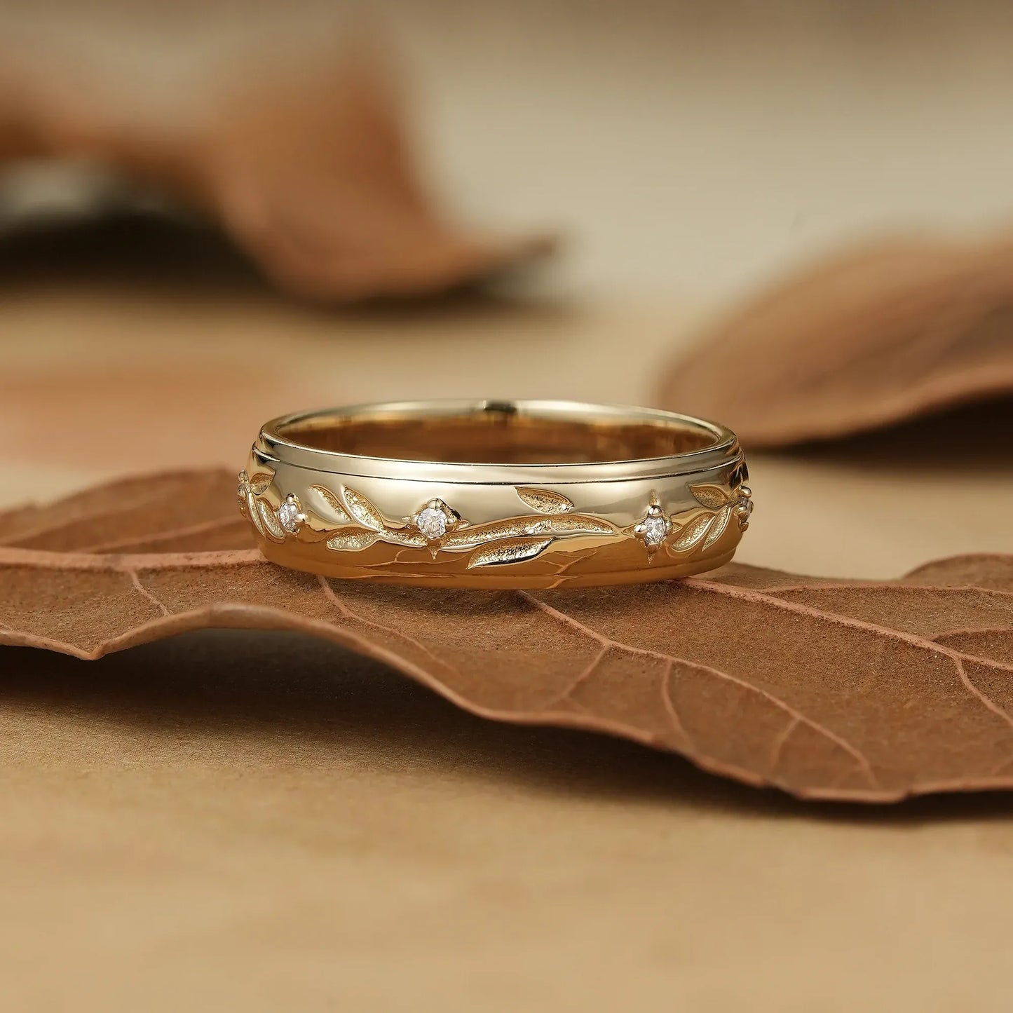 Men's Band with Diamond Accents