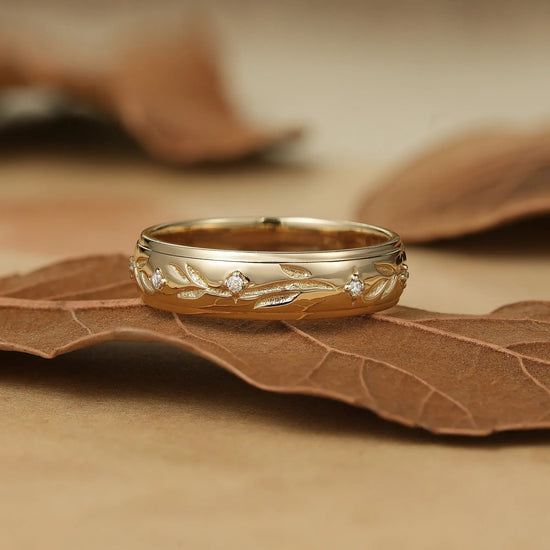 Men's Band with Diamond Accents