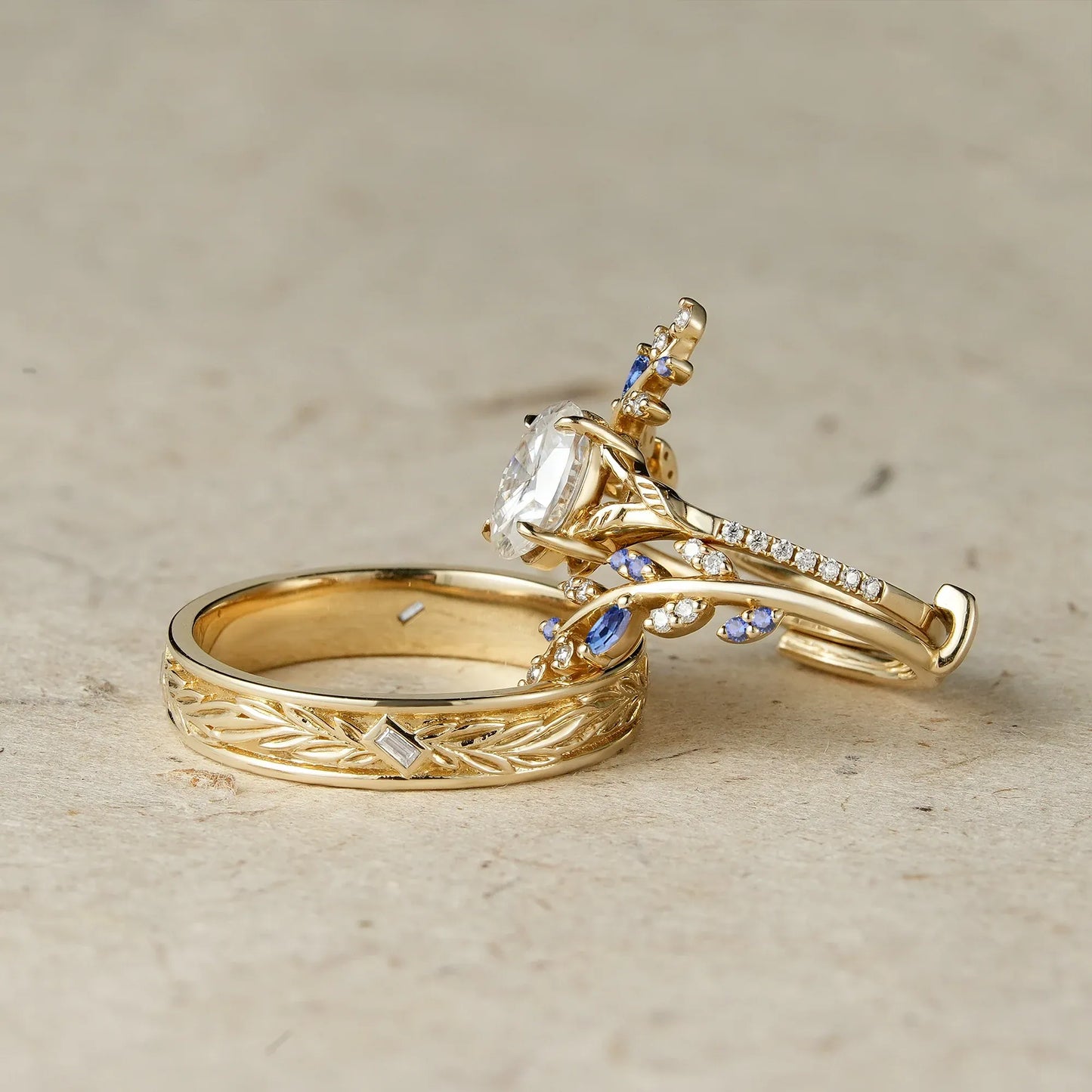 Nature Inspired Couple Ring