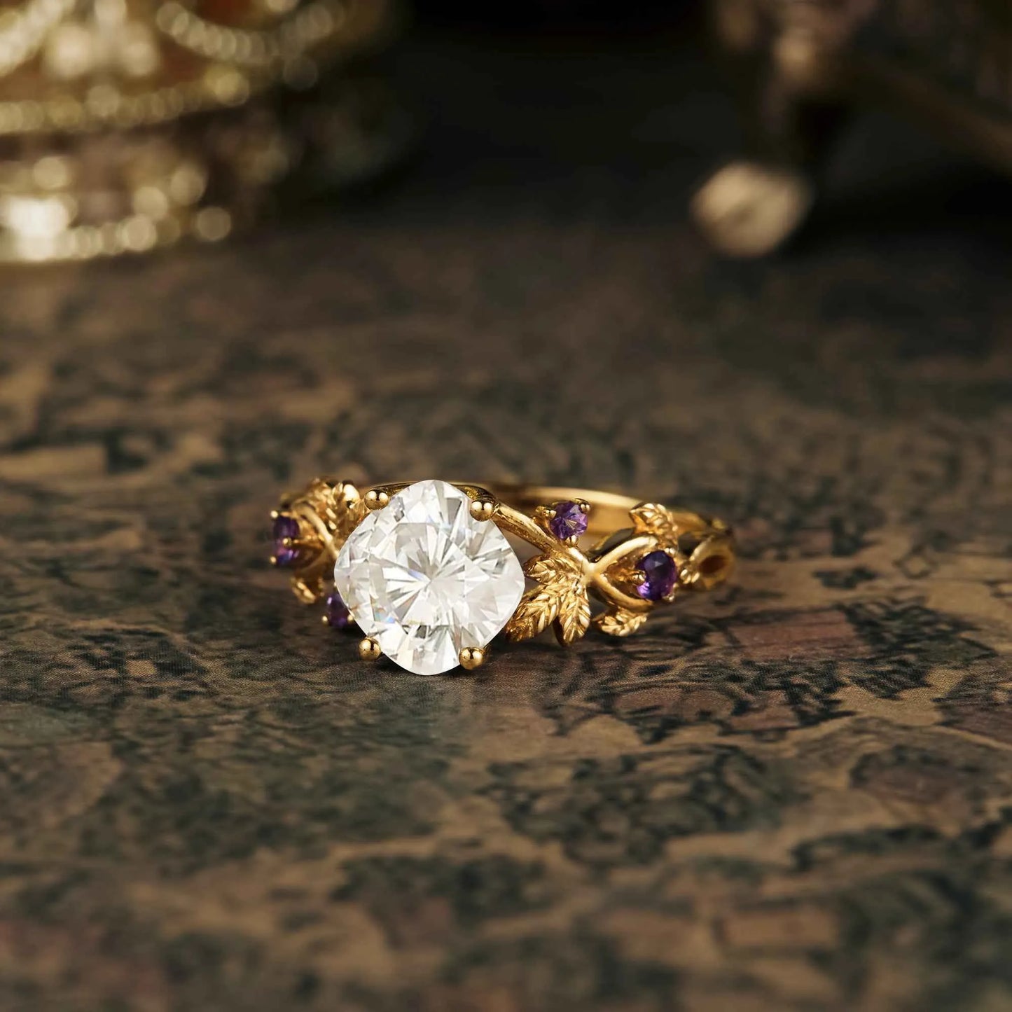 Moissanite Engagement Ring