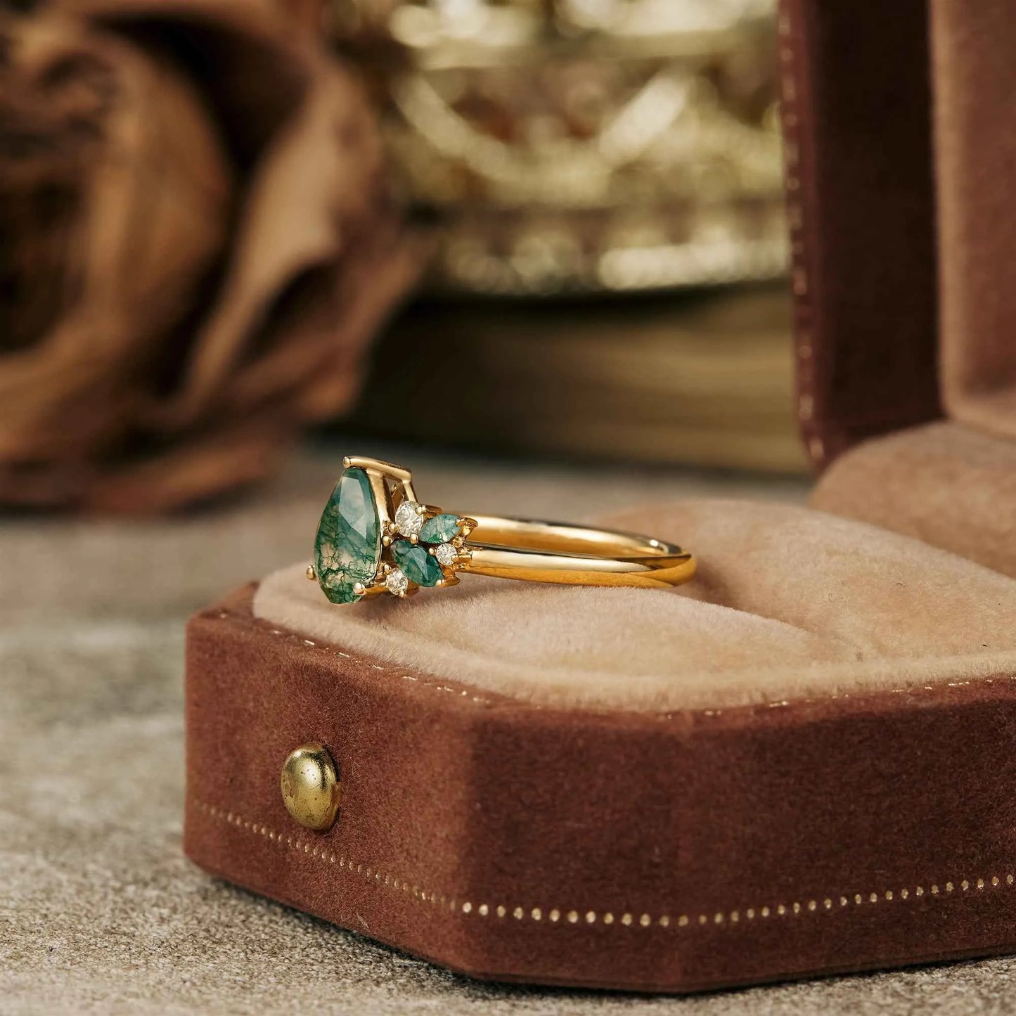 Moss Agate Ring