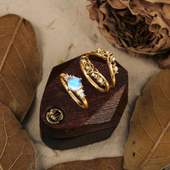 Moonstone Ring Set