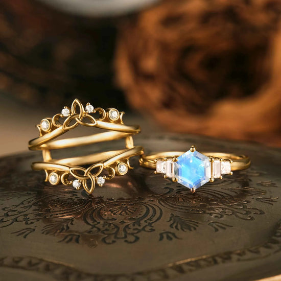 Moonstone Ring Set
