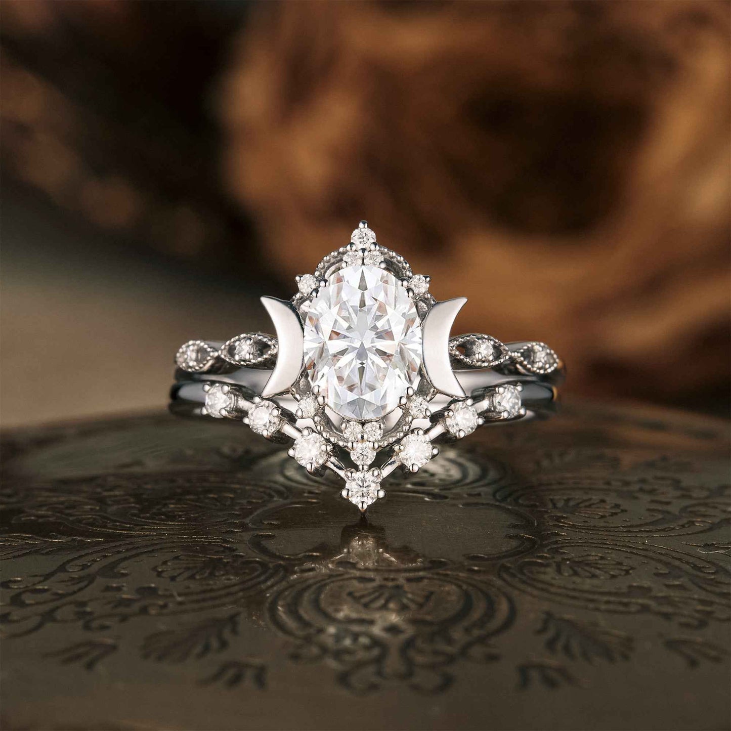 Moon diamond ring Clearance